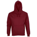 Burgundy - Front - SOLS Unisex Adult Condor Hoodie