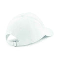 White - Front - Beechfield Pro-Style Brushed Cotton Heavy Cap