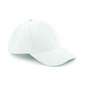 White - Back - Beechfield Pro-Style Brushed Cotton Heavy Cap