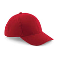 Classic Red - Back - Beechfield Pro-Style Brushed Cotton Heavy Cap