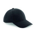 Black - Back - Beechfield Pro-Style Brushed Cotton Heavy Cap