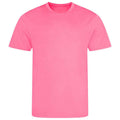 Electric Pink - Front - AWDis Cool Mens T-Shirt