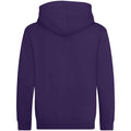 Purple - Front - AWDis Cool Childrens-Kids Zoodie Full Zip Hoodie