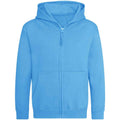 Hawaiian Blue - Back - AWDis Cool Childrens-Kids Zoodie Full Zip Hoodie