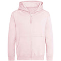 Baby Pink - Back - AWDis Cool Childrens-Kids Zoodie Full Zip Hoodie