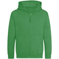 Kelly Green - Back - AWDis Cool Childrens-Kids Zoodie Full Zip Hoodie