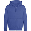 Royal Blue - Front - AWDis Cool Childrens-Kids Zoodie Full Zip Hoodie