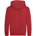 Fire Red - Front - AWDis Cool Childrens-Kids Zoodie Full Zip Hoodie