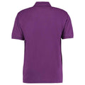 Dark Purple - Back - Kustom Kit Mens Klassic Piqué Polo Shirt