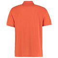 Burnt Orange - Back - Kustom Kit Mens Klassic Piqué Polo Shirt