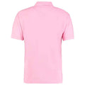 Pink - Back - Kustom Kit Mens Klassic Piqué Polo Shirt