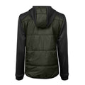 Deep Green-Black - Back - Tee Jays Womens-Ladies Stretch Hooded Jacket