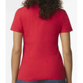 Red - Back - Gildan Womens-Ladies Soft Midweight T-Shirt