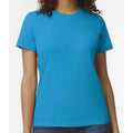 Sapphire Blue - Front - Gildan Womens-Ladies Soft Midweight T-Shirt