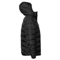 Black - Side - Tee Jays Womens-Ladies Hooded Jacket