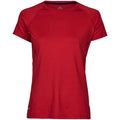 Red - Front - Tee Jays Womens-Ladies CoolDry Sporty T-Shirt