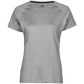 Grey Melange - Front - Tee Jays Womens-Ladies CoolDry Sporty T-Shirt