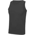 Charcoal - Front - AWDis Cool Mens Vest Top