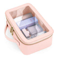 Soft Pink - Back - Bagbase Boutique Clear Toiletry Bag