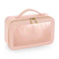 Soft Pink - Front - Bagbase Boutique Clear Toiletry Bag