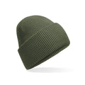 Olive Green - Front - Beechfield Unisex Adult Original Recycled Deep Cuffed Beanie