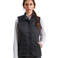 Black - Side - Premier Womens-Ladies Recyclight Padded Gilet