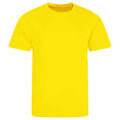 Sun Yellow - Front - AWDis Cool Unisex Adult Smooth T-Shirt