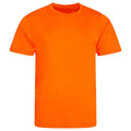 Electric Orange - Front - AWDis Cool Unisex Adult Smooth T-Shirt