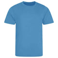 Sapphire Blue - Front - AWDis Cool Unisex Adult Smooth T-Shirt