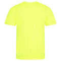 Electric Yellow - Back - AWDis Cool Unisex Adult Smooth T-Shirt