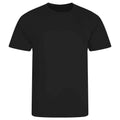 Jet Black - Front - AWDis Cool Unisex Adult Smooth T-Shirt