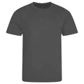 Charcoal - Front - AWDis Cool Unisex Adult Smooth T-Shirt