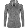 Grey Melange - Back - AWDis Cool Womens-Ladies Cowl Neck Top