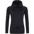 Black Slate Melange - Front - AWDis Cool Womens-Ladies Cowl Neck Top