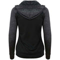 Black-Black Slate - Back - AWDis Cool Womens-Ladies Zoodie Contrast Full Zip Hoodie