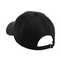 Black - Back - Beechfield Unisex Adult Organic Cotton 5 Panel Baseball Cap