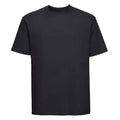 Black - Front - Russell Mens Ringspun Cotton Classic T-Shirt