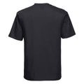 Black - Back - Russell Mens Ringspun Cotton Classic T-Shirt