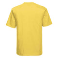 Yellow - Back - Russell Mens Ringspun Cotton Classic T-Shirt