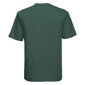 Bottle Green - Back - Russell Mens Ringspun Cotton Classic T-Shirt