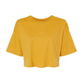 Mustard - Front - Bella + Canvas Womens-Ladies Jersey Cropped Crop T-Shirt