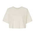 Vintage White - Front - Bella + Canvas Womens-Ladies Jersey Cropped Crop T-Shirt