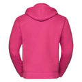 Fuchsia - Back - Russell Mens Authentic Hooded Sweatshirt