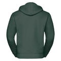 Bottle Green - Back - Russell Mens Authentic Hooded Sweatshirt