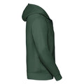 Bottle Green - Side - Russell Mens Authentic Hooded Sweatshirt