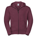 Burgundy - Front - Russell Mens Authentic Hooded Sweatshirt