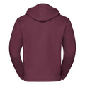 Burgundy - Back - Russell Mens Authentic Hooded Sweatshirt