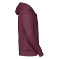 Burgundy - Side - Russell Mens Authentic Hooded Sweatshirt