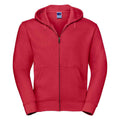 Classic Red - Front - Russell Mens Authentic Hooded Sweatshirt