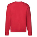 Red - Back - Fruit of the Loom Mens Premium Drop Shoulder Sweatshirt